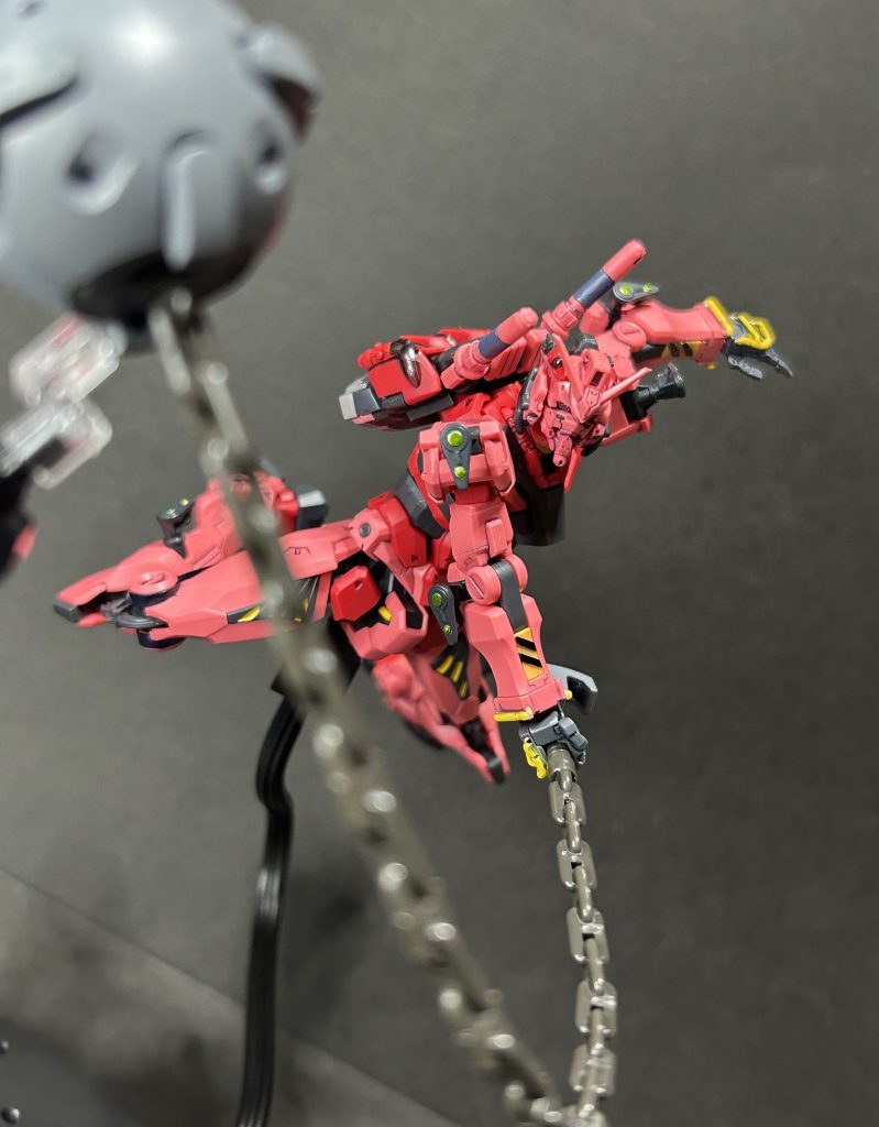 制作過程ではないのですがまだまだ載せたい写真があったので乗せていきますガンダムハンマーでのポージングめちゃくちゃ決まりますね👍✨️