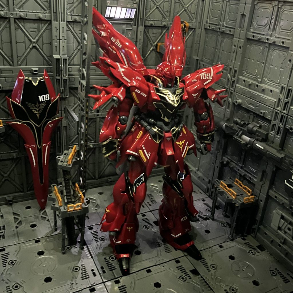 HGSD シナンジュ　全塗装　コンバージ風 HGSD シナンジュ 全塗装 コンバージ風（HGUC 1/144 シナンジュ
