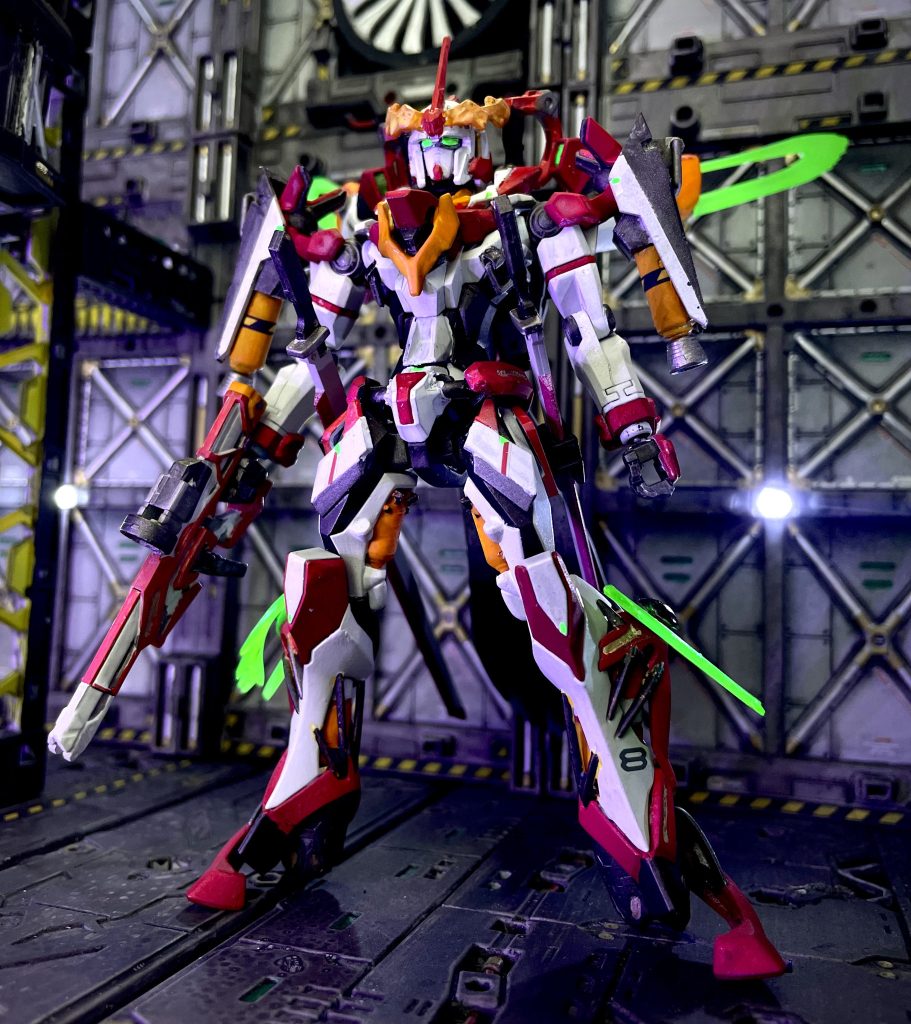 蛍光グリーンを使用した箇所はUVライトで光ります