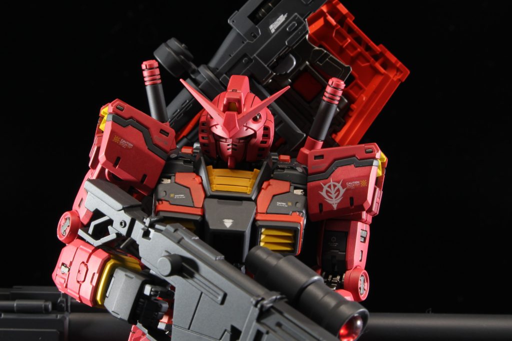 対艦ライフル装備 RG RX78-2 キャスバル専用ガンダム–2枚目/制作者:主夫プラ工房