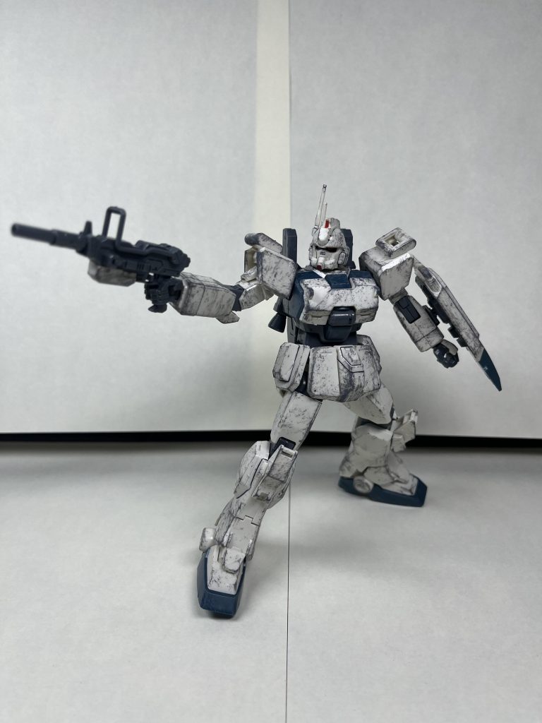 ウェザリングにスポンジチッピングという方法を使ってみたんですが、わりと適当にやってもそれっぽくなりますね。