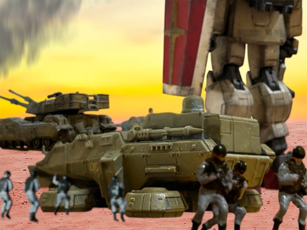 遠く、地平に日が沈んでいく。 戦闘も徐々に散発的になり、敵も味方も退いていく。『各隊、状況を報告しろ。今日は、こんなものかな。戦いは長引くかもしれんぞ。』ブライトマン少佐の通信に、兵は皆深く息をついた。 オデッサは、まだ陥ちていない――。 【#06 The Odessa day / Nov.7.0079 fin.】