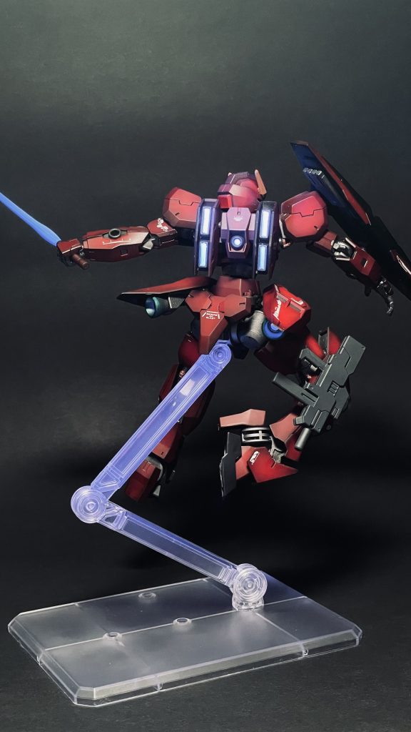 バーニアはいつも通り蛍光クリアーで 