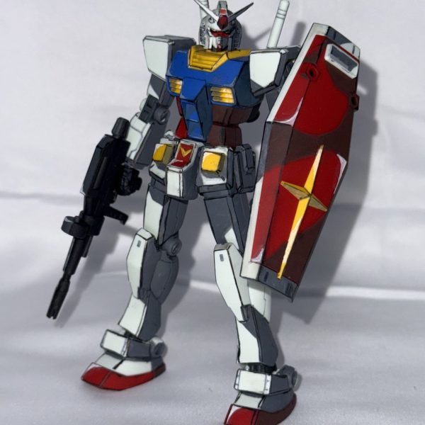 HGガンダム アニメ塗り HGUCガンダム アニメ塗り(セル画カラー)2機目② - YouTube