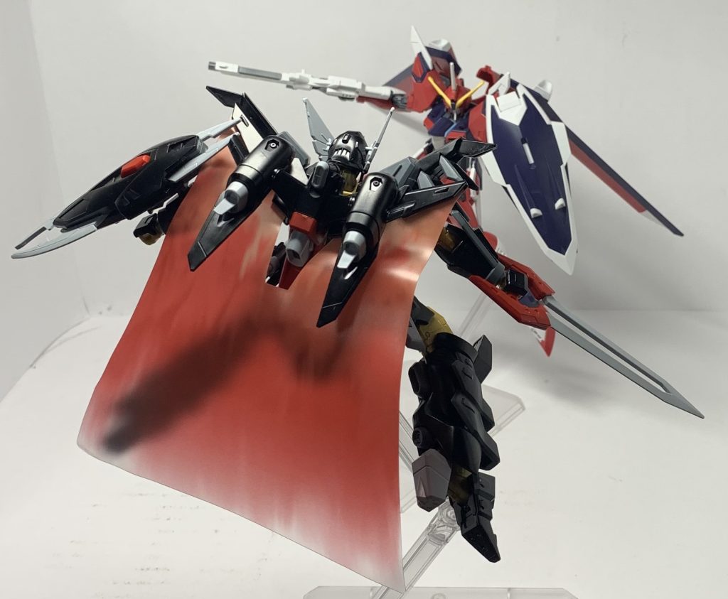 前回のHGCEブラックナイトスコードシヴァとの会敵シーン