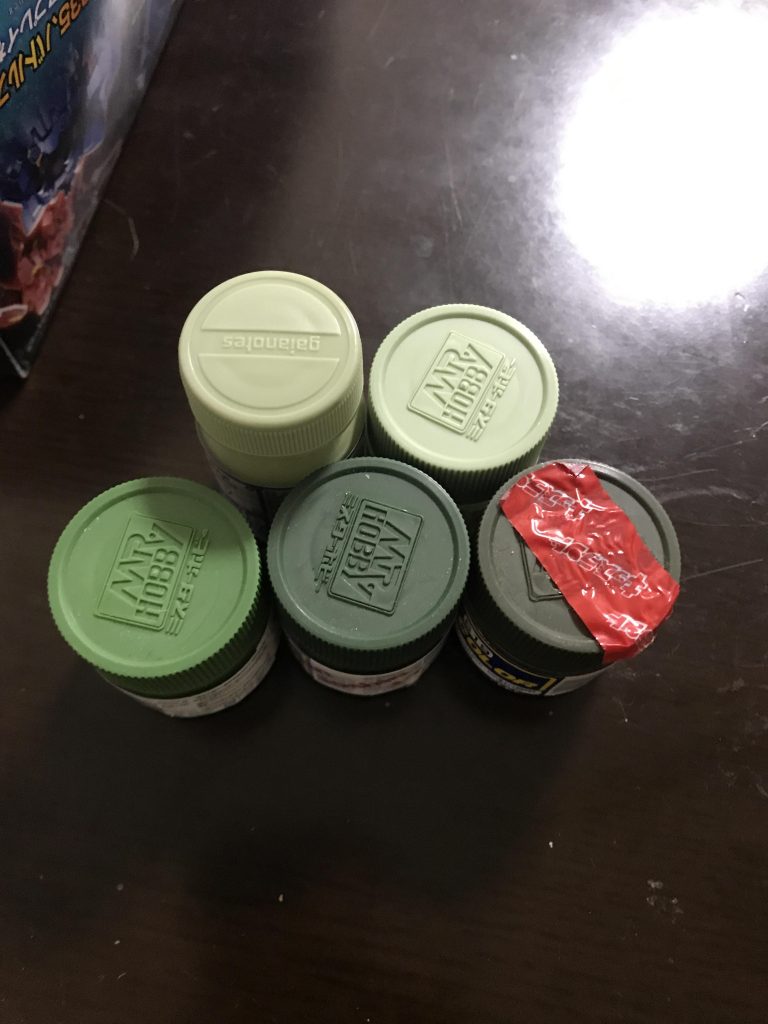 使用カラーいま見直すとキャップの写真じゃ何使ったかわからんw