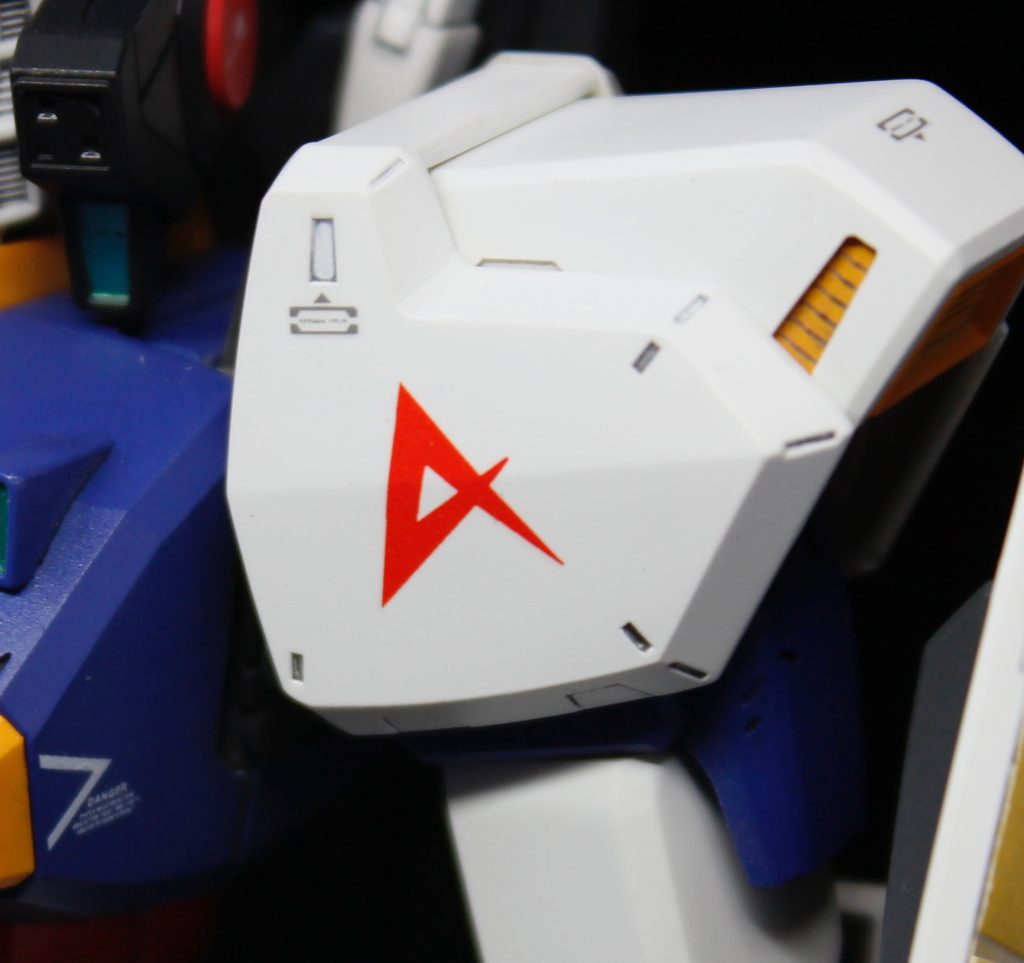 左肩パッドのマーキング