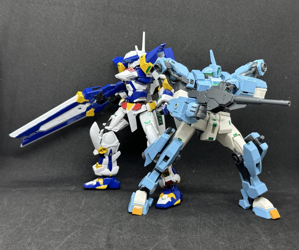 2回目のルブリスソーン襲撃時に出撃した状態ちなみにこのカラーはバーチャロンフォースのVOX系2Pカラーだったりする雰囲気似てるしテムジンが1Pカラーなので横に並ぶならこの色かなぁ…と