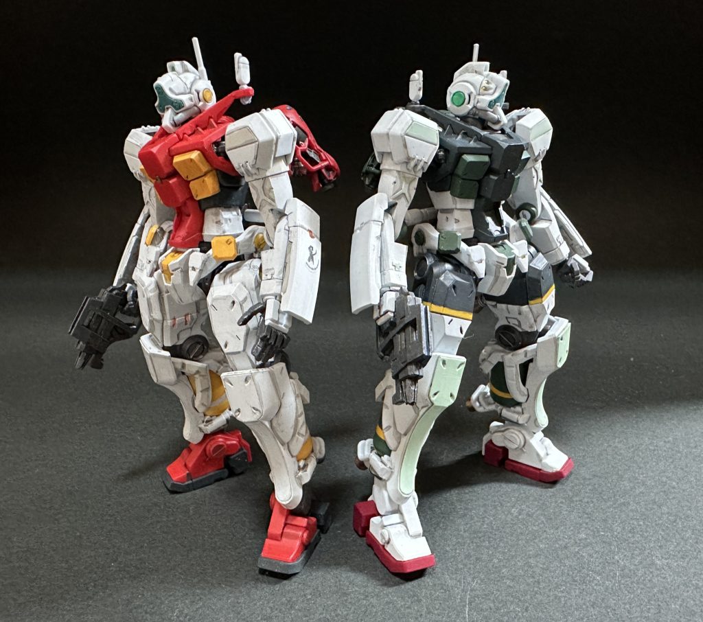 チームではなくて僚機という感じがする２機。いいですね。ガンプラ完成品　2025　その21