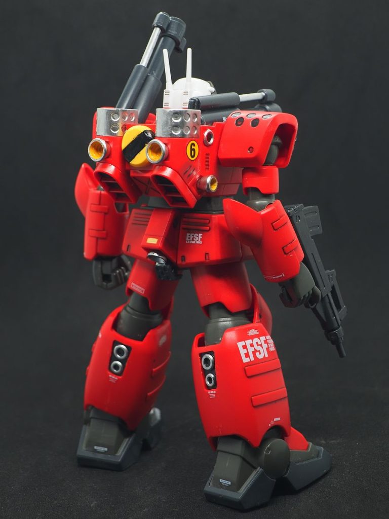 銀色部分はスーパージェラルミンで塗装しています(gundam-kao6)