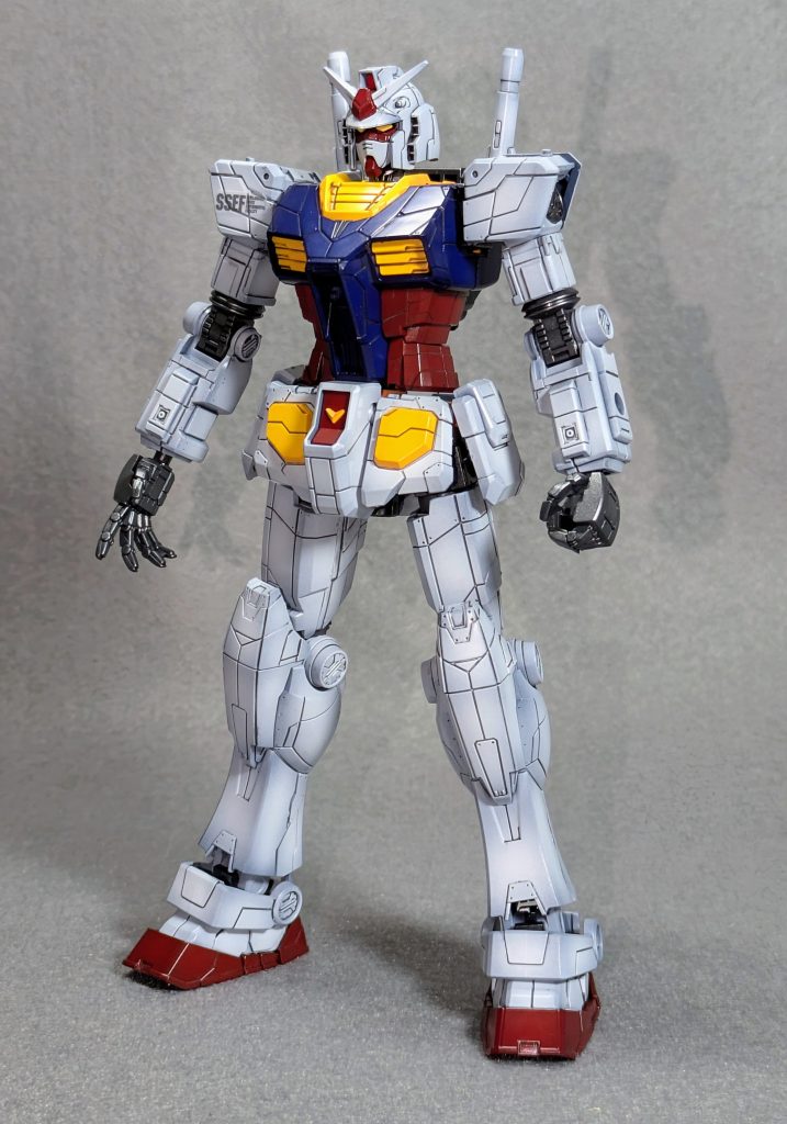 切り取ったパーツをそのまま塗装する簡単仕上げです