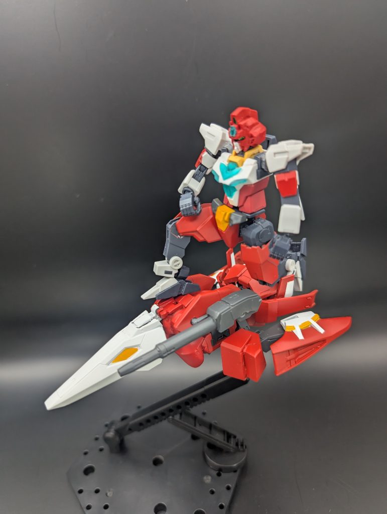 飛装Χに乗った姿