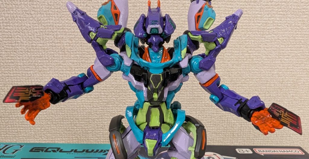 そして、ジフレドのメイン武装、2対のビットも再現しています!!