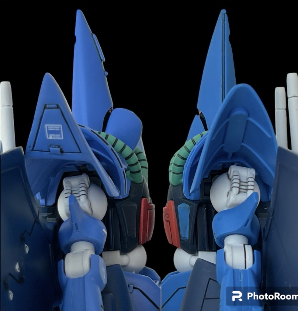 オデコをパテで盛って悪い顔にしたかったのですが、なんだかタンコブみたいに…w