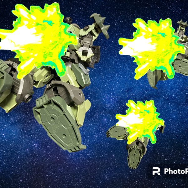 が、ガンダムか？・・・Mk-2かwポンコツがっ^_^その瞬間、後方の僚機が吹き飛ぶ。な、なんだ？その間にすれ違うと、また僚機が真っ二つ^_^は、早い。たかがMk-2ごときに！？グワァー^_^ガンダムから排出されたファンネルが残機を潰す。・・・・これでも新造なんだ。Mk-2は伊達じゃない‼️（2枚目）