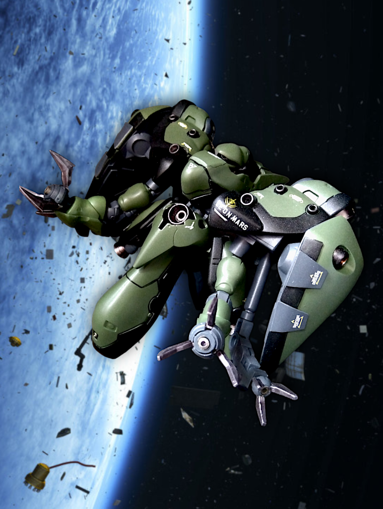 エルベン・ジール(※画像回りません)BB戦士のノイエジールを強化パーツ兼僚機として改修!名前は