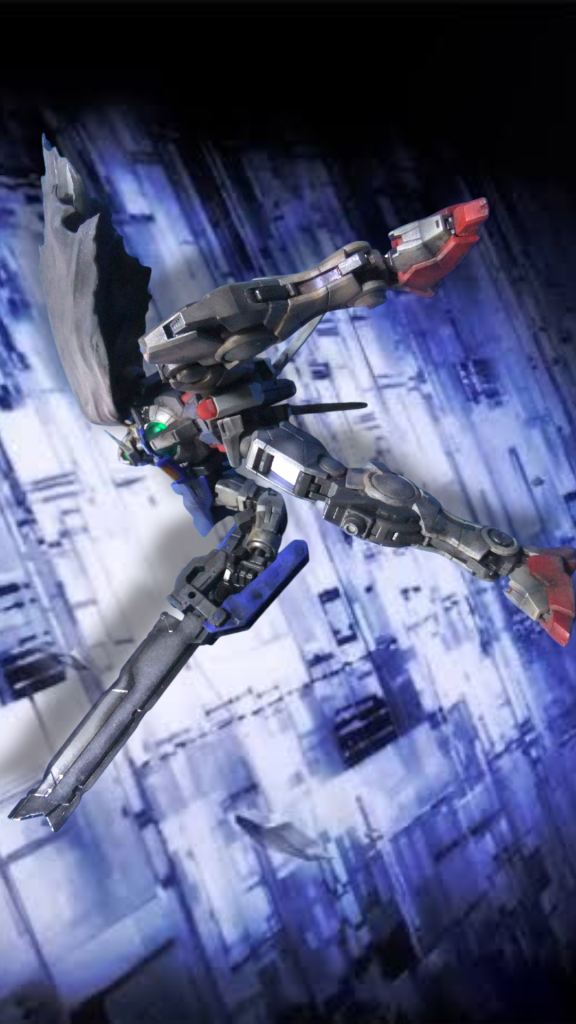 RG　エクシア＋プレミアムバンダイ限定品　エクシアリペア改造キット放置キットを完成させて見た😁–3枚目/制作者：gtarou