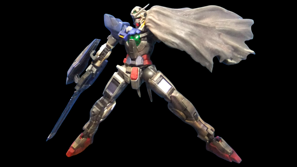 RG　エクシア＋プレミアムバンダイ限定品　エクシアリペア改造キット放置キットを完成させて見た😁–4枚目/制作者：gtarou