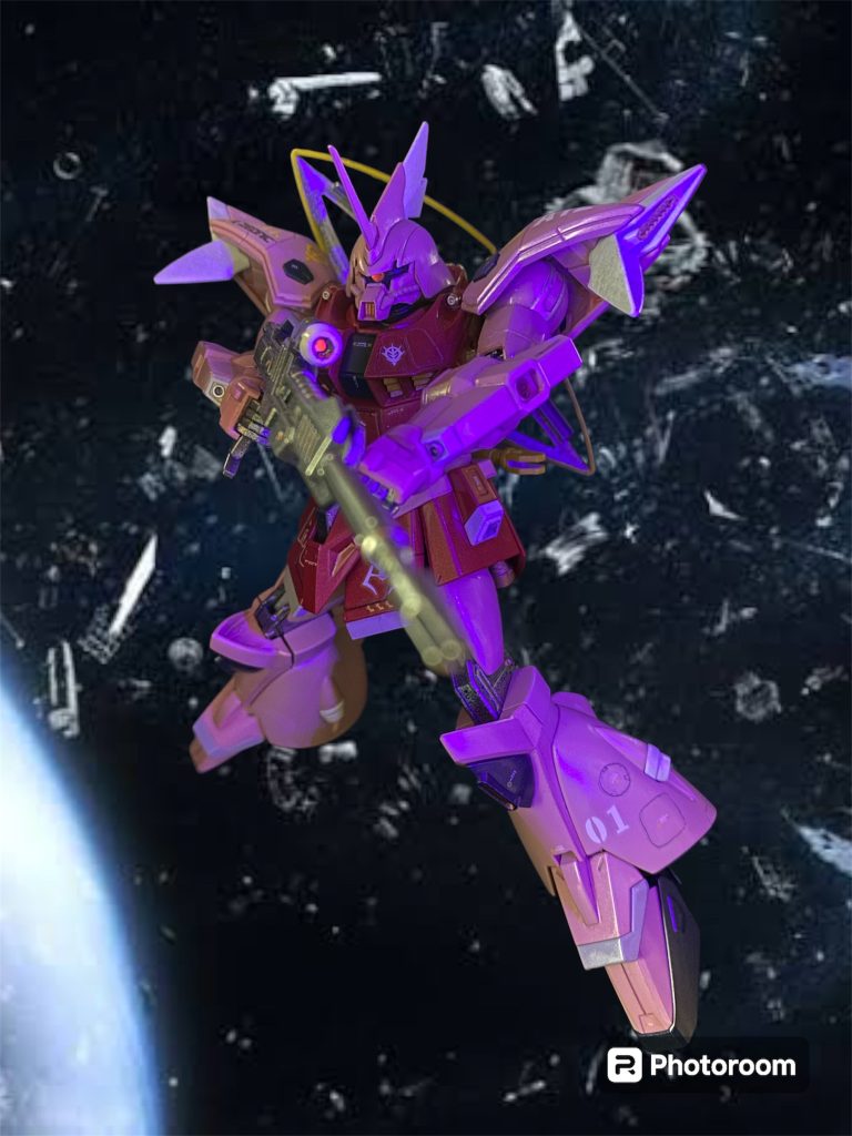 MS開発の専門家でこそ無かったものの、前世ではコーディネーターの優れた科学者でもあった私はその記憶をもって、ジオニック社で開発が難航していた機体に技術協力を申し出た。そうして完成したのがMS-14S ゲルググである。