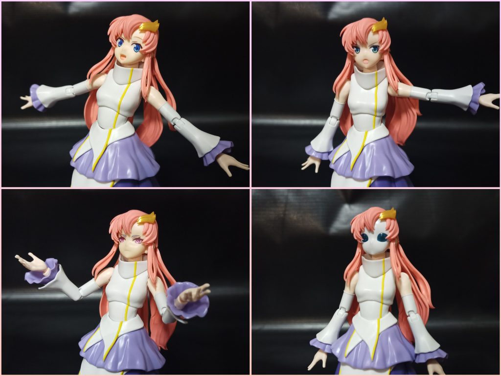 もちろん他の30MS規格の顔にも変更できるので「ラクスのコスプレした他キャラ」みたいな事もできます(о´∀`о)