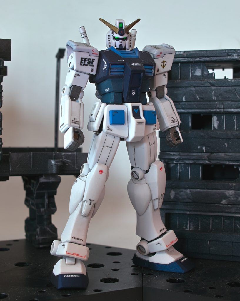 カラーリングはガンベカラーを意識したつもりでしたがキットをくれた人に見せたらANAカラー?と言われたw調べるとANAカラーに見えなくもないね