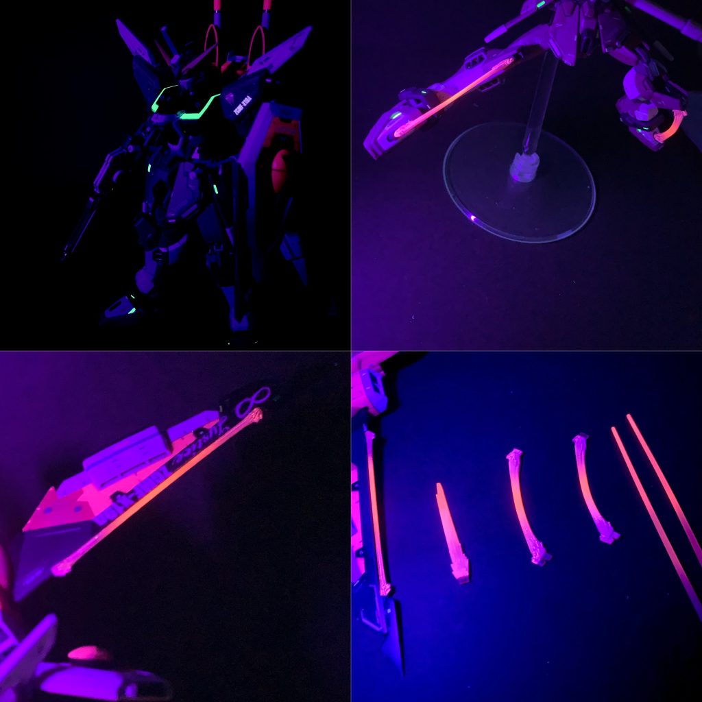 初の蛍光塗料。結構楽しい