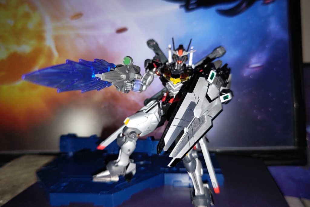 ガンビットシールドとライフル構えて