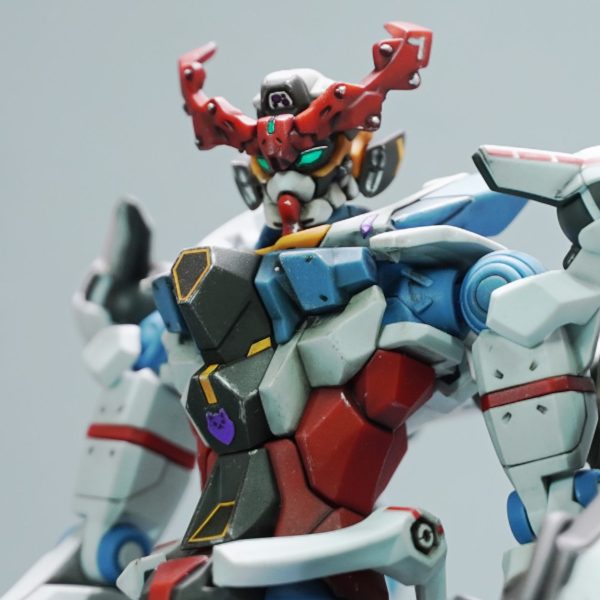 無塗装（マーカーウェザリング）仕上げのジークアクス