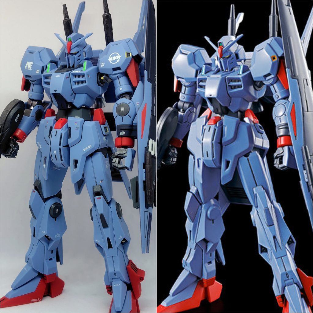 塗装前の写真が無いので公式との比較。