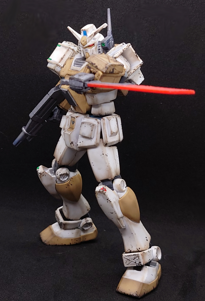 頭部:ガンダムマークIIよりバルカンポット移植左肩:ジム・スナイパーIIK9ナイフフック移植ジャックダガー:ウェポンキットとプラ板とガンダムサンドロックよりヒートショーテルのランナーから製造