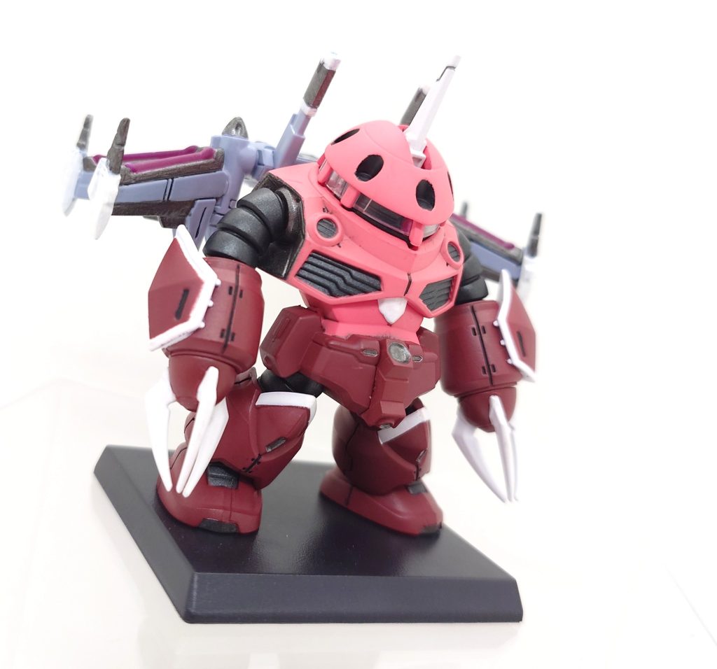 シタデルと水性ホビーカラーを使って部分塗装してみました。ズゴックはやはり『あの感動を♪』何度でも思い出させてくれますね(zaku-kao5)