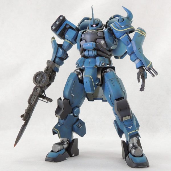 1/100mg　グフカスタム　完成　塗装済み　ランバ・ラル ランバ・ラル専用グフカスタム｜そちえさんのガンプラ作品