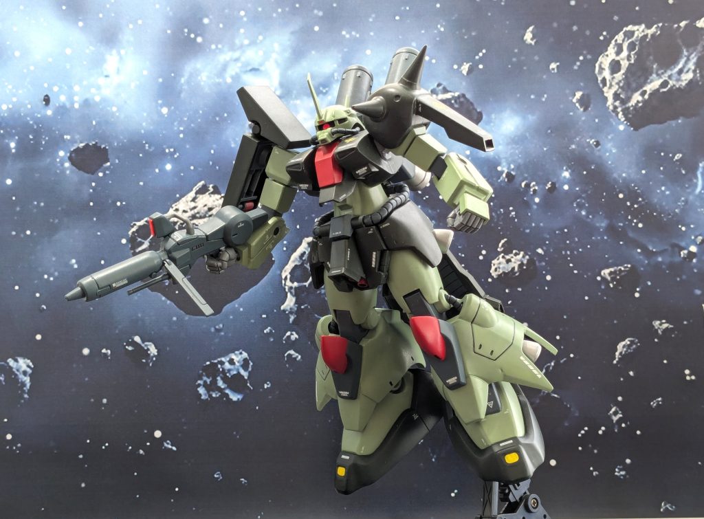 HG ザク3改、合わせ目が気になって全塗装