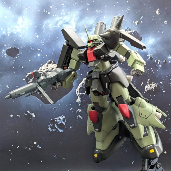 HG ザクⅢ 塗装済み完成品　一部改修　ガンダムZZ Yahoo!オークション - 【ガンプラ改修全塗料完成品】HGUC 1/144