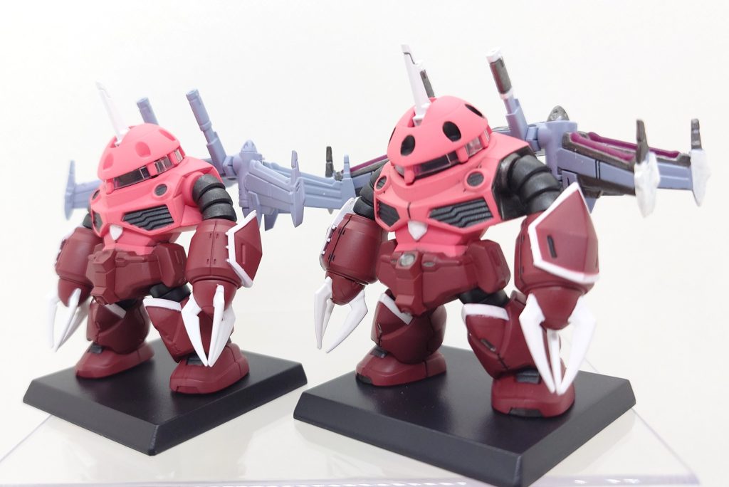 フォランテスは本体と比べ大分塗装しています。作業量でいうとフォランテスがメインですね(zaku-kao4)