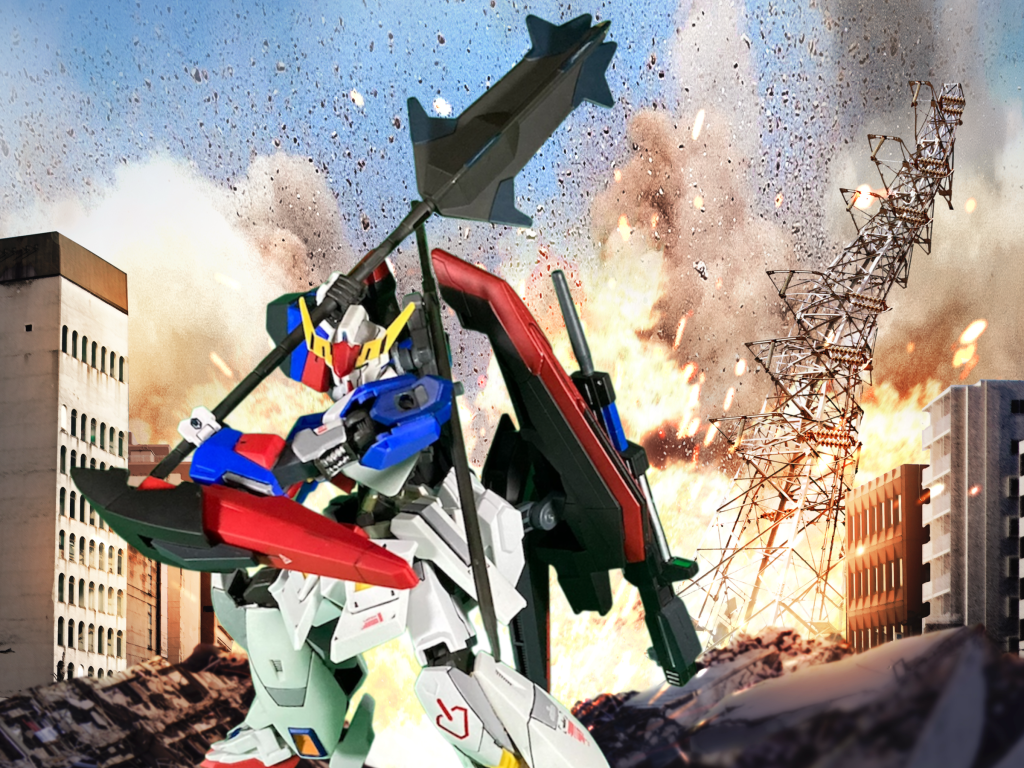 バルバトスといえばでっけえメイス、これを持つと一気にバルバトス感が出ますね