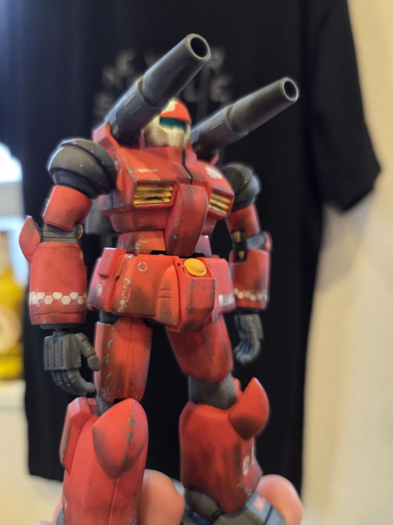作品名：思い出です。懐かしい～<p>工具も知識も何もないときに、YouTubeのプラモデル動画を参考にして作ったガンキャノン。懐かしいですねー。吉本プラモデル部さんと桜井総統だけが情報源でした。半年ぐらい前ですかね。</p>