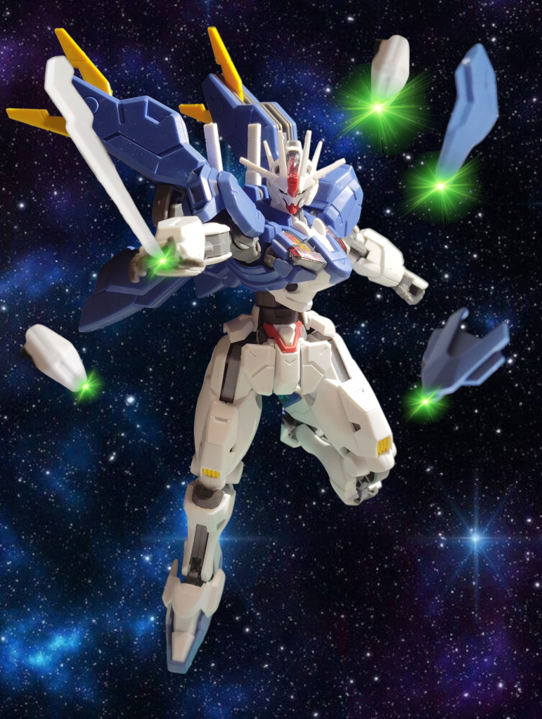 ビット全部は移しきれていません複数のビームが襲ってくるオールレンジ攻撃ってやっぱりあいてからしたら恐怖ですよね。やっぱりニュータイプとかはすごい