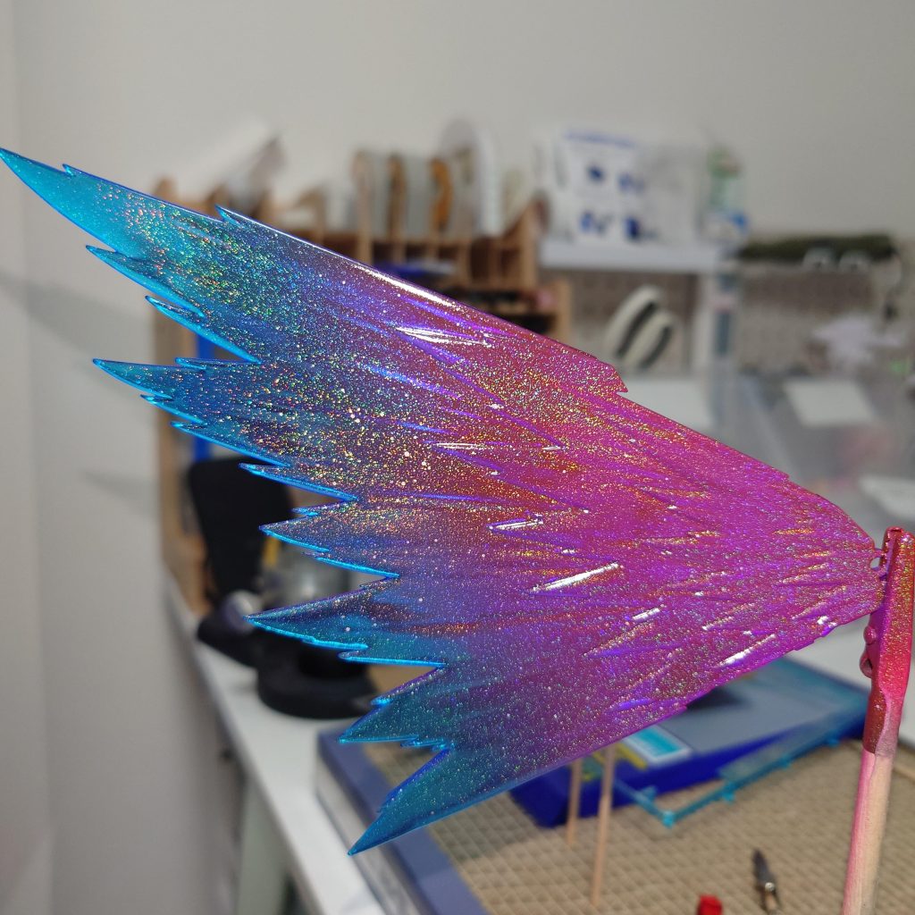 光の翼も塗装しましたがレシピは忘れちゃいました・・・