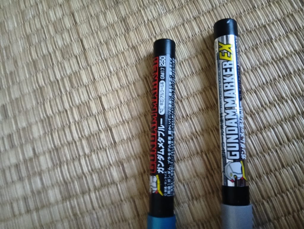 ライフルと傷跡に使用した塗料す、少ない