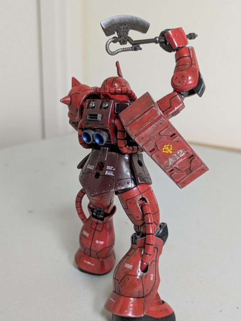 デカール貼った後、エナメルシルバーでチッピング、全体をグランドブラウンで塗り、綿棒で拭き取りました。😃汚しも相変わらずですね🤣