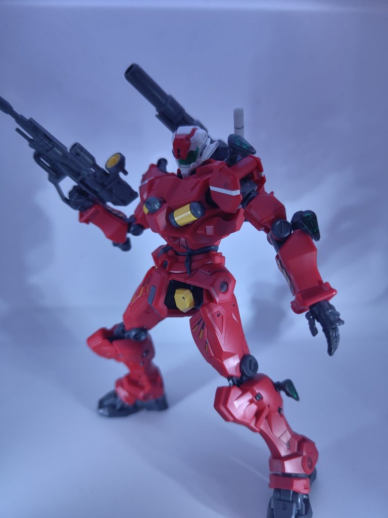 手のオレンジ色のフレーム、塗れる気がしない…