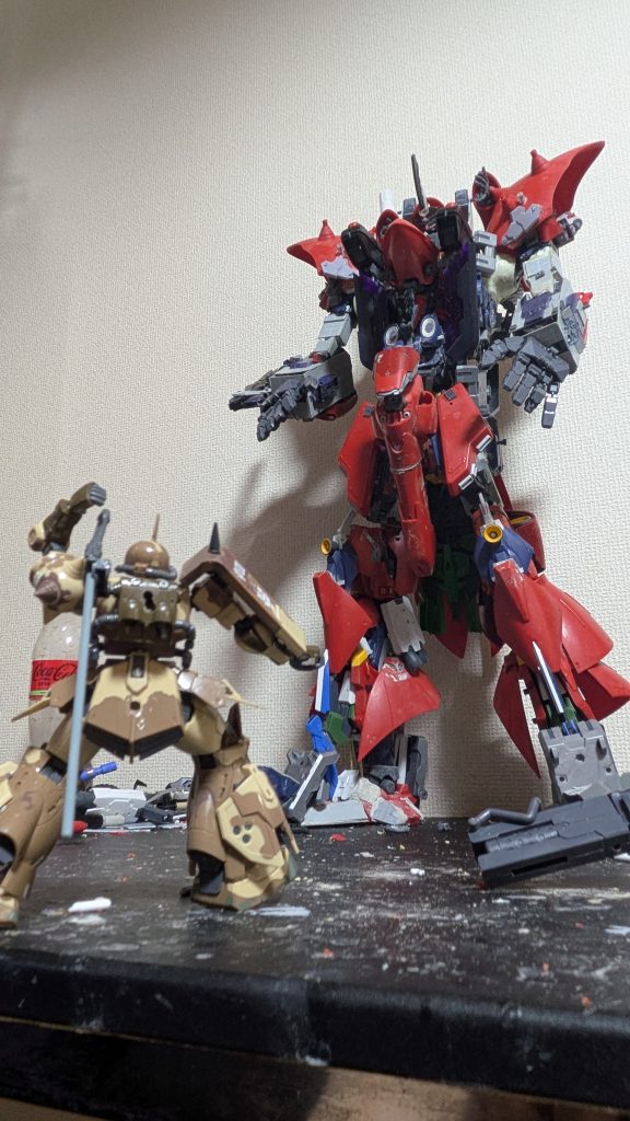 全長62センチを超える超大型MAとなります。追加支援装備が別である予定ですがまた別の機会に… 