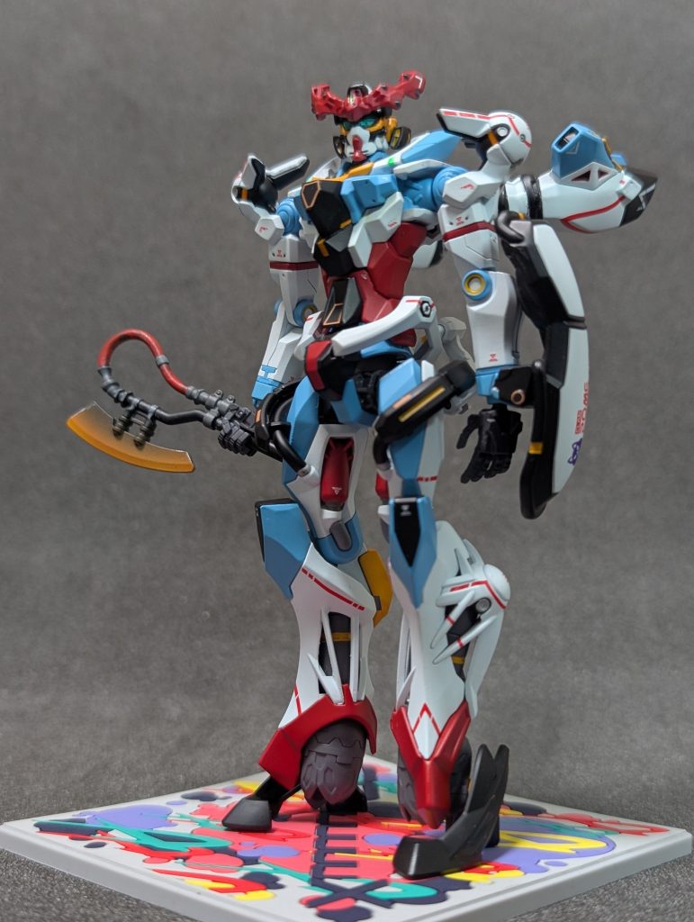 あと黒の部分はあかんなwガイアのニュートラルグレー5辺りを使えばよかった。なんか反省もりもりですがブルー味のあるホワイトブルーもいい感じに調色できたかなぁと自負 