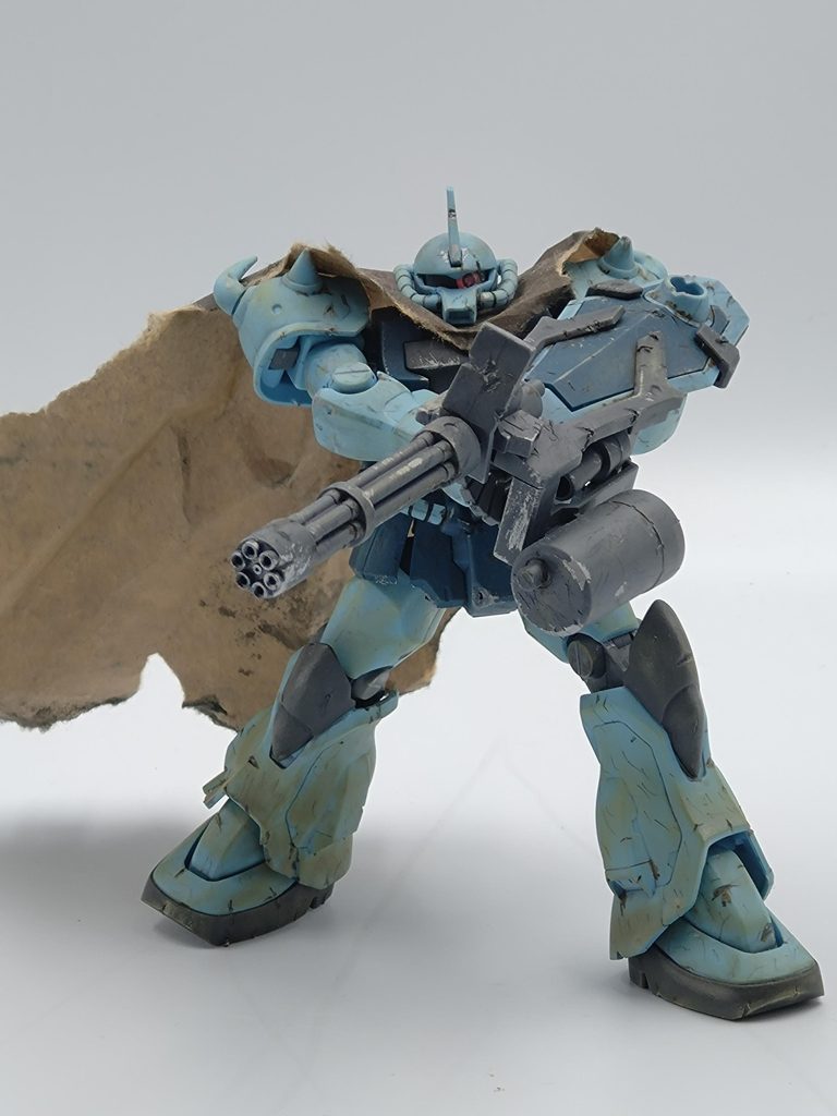 HG グフカスタム　ウェザリング　マント–3枚目/制作者：bonchan