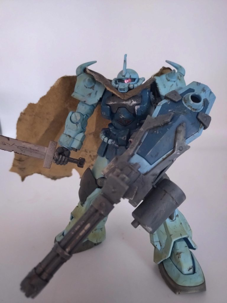 HG グフカスタム　ウェザリング　マント–5枚目/制作者：bonchan