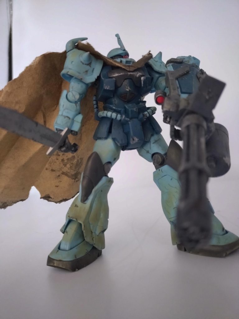 HG グフカスタム　ウェザリング　マント–4枚目/制作者：bonchan