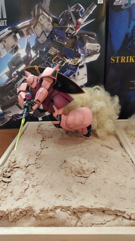 シャア専用ゲルググのみのジオラマ…