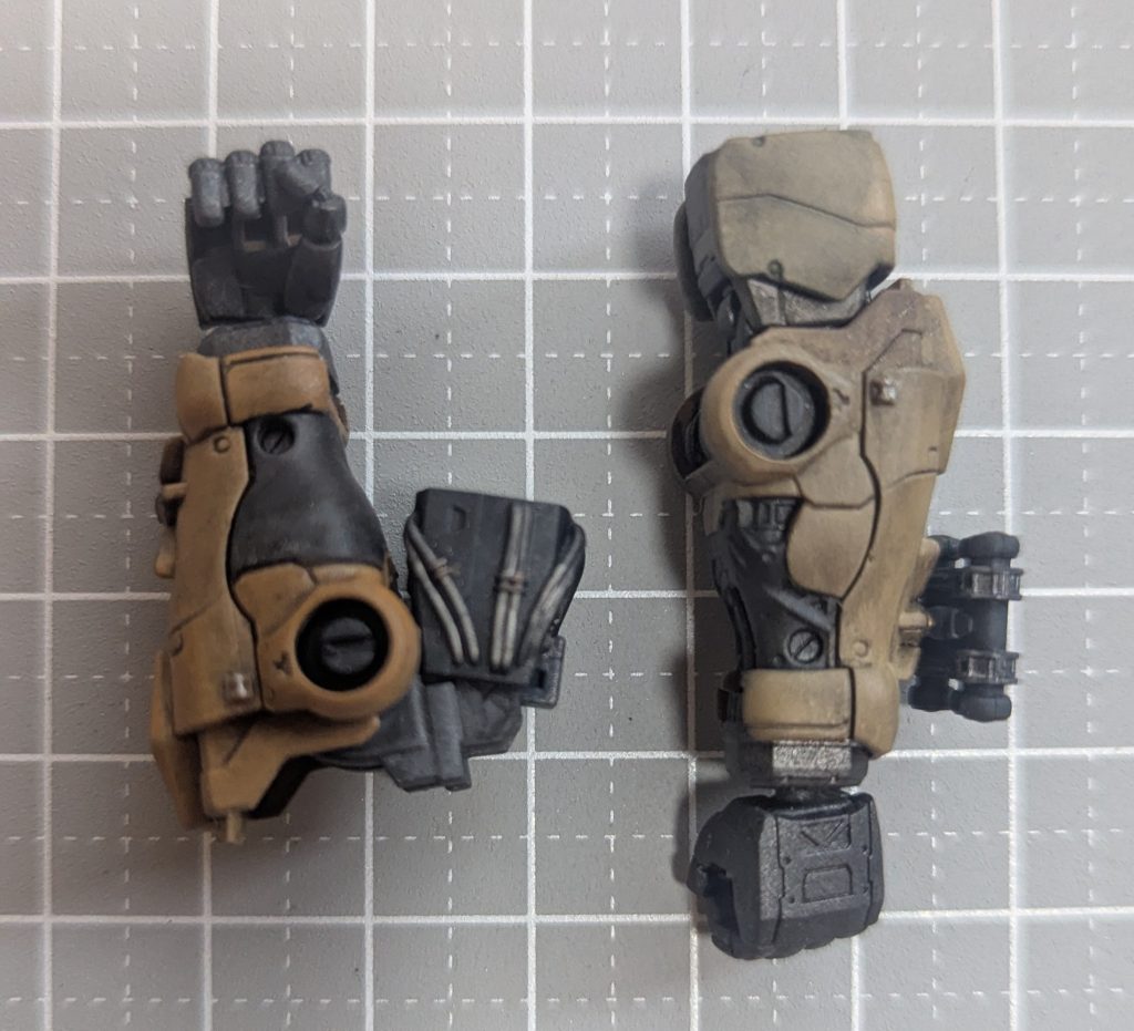 ■腕部パーツ前作と同等の改修。