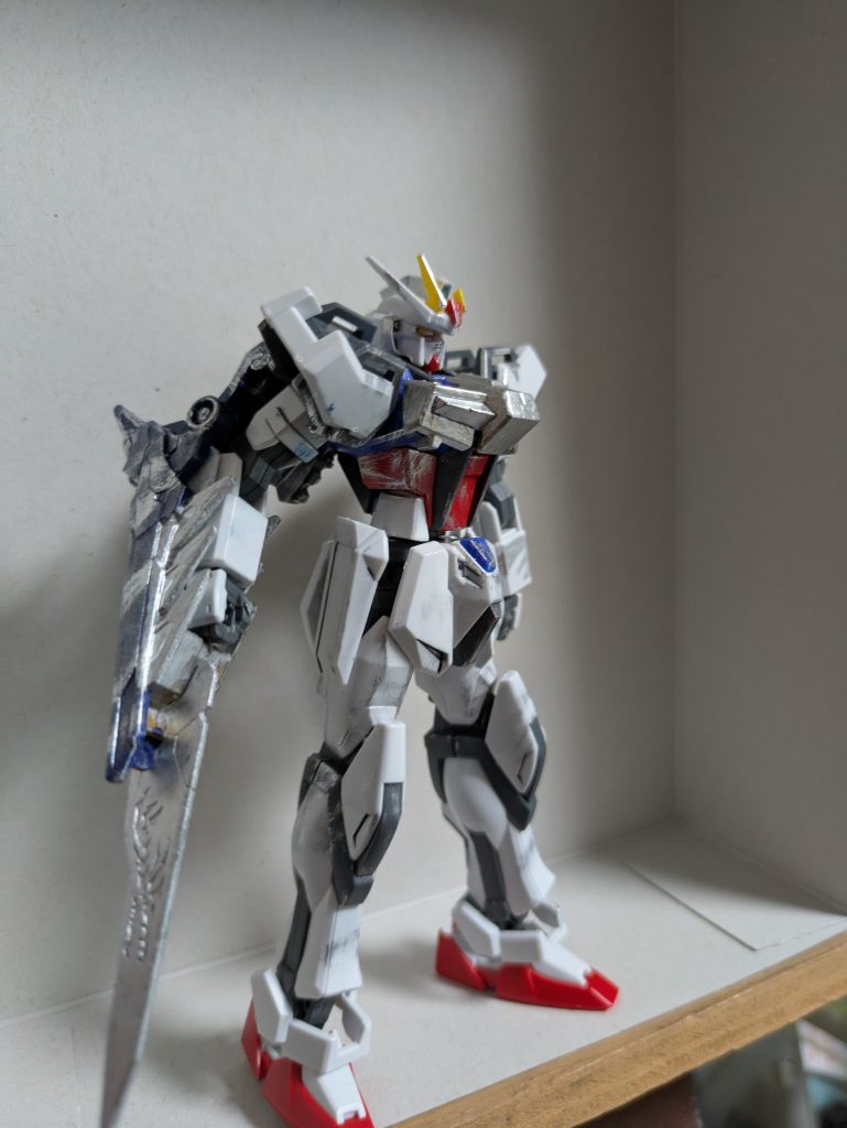 これが展開状態元々はクリアパーツをシルバーに塗って地上戦意識して作りました